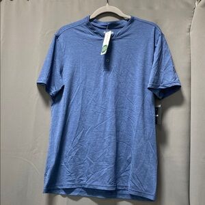 01.ALGO Sam Performance Henley Navy - M